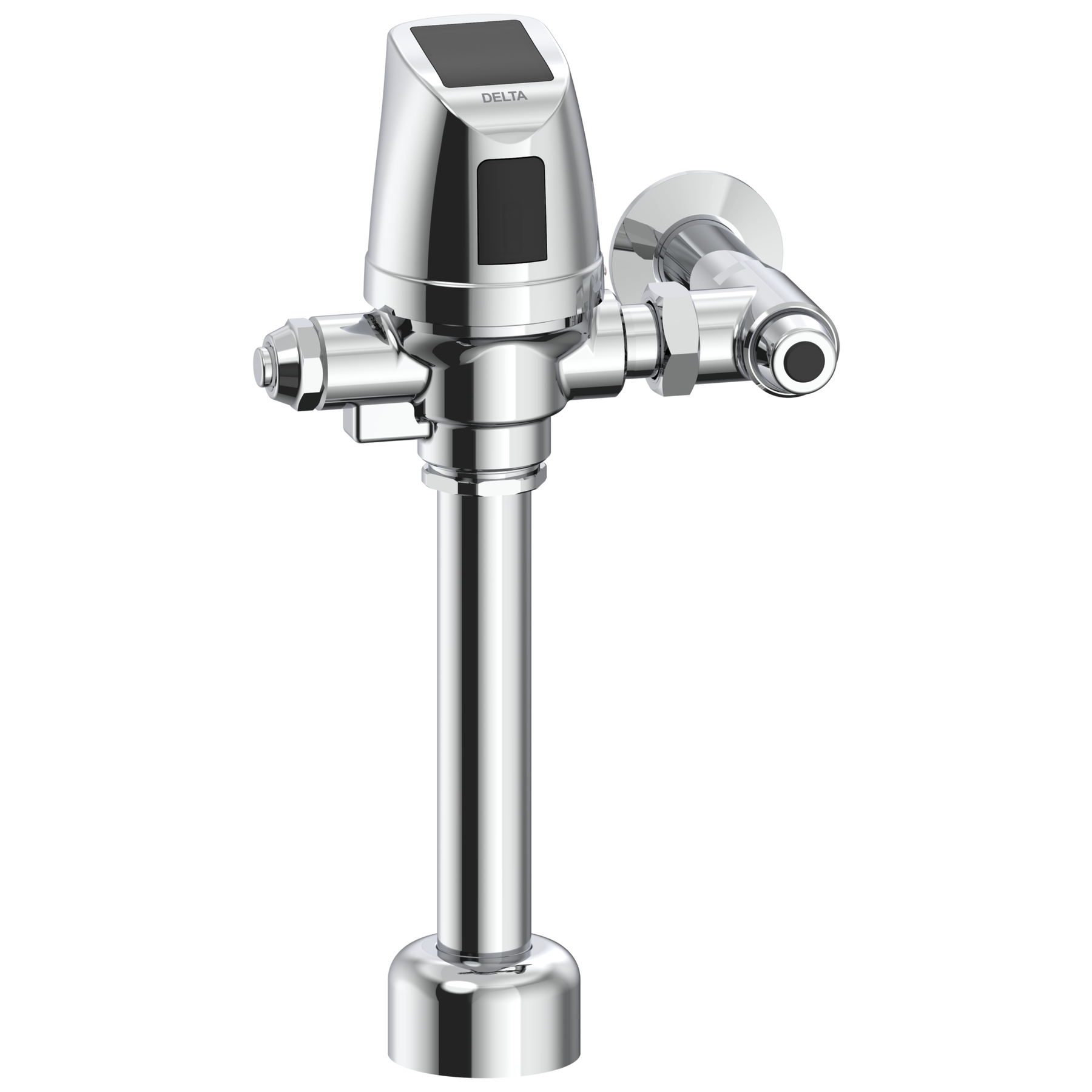 Electronic Exposed Water Closet Flush Valve with Mechanical Manual Override - Solar Operated