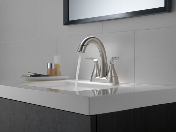 Two Handle Centerset Pull-Down Bathroom Faucet, image 8