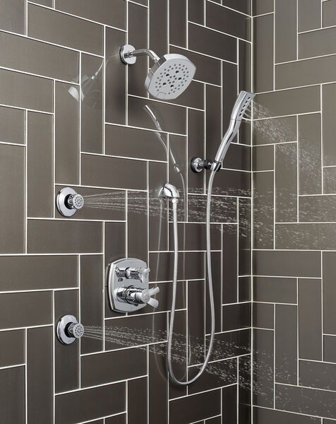 17 Series Integrated Diverter Trim with Six Function Diverter Less 