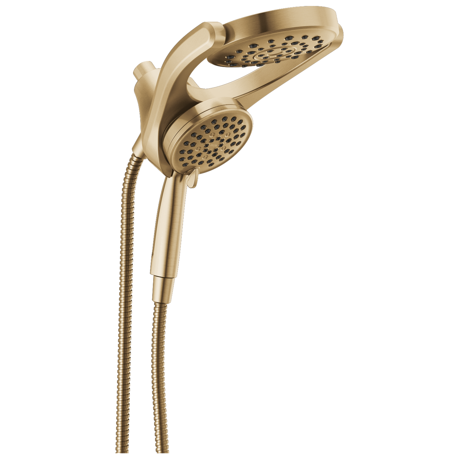 HydroRain® 4-Setting Two-in-One Shower Head in Champagne Bronze