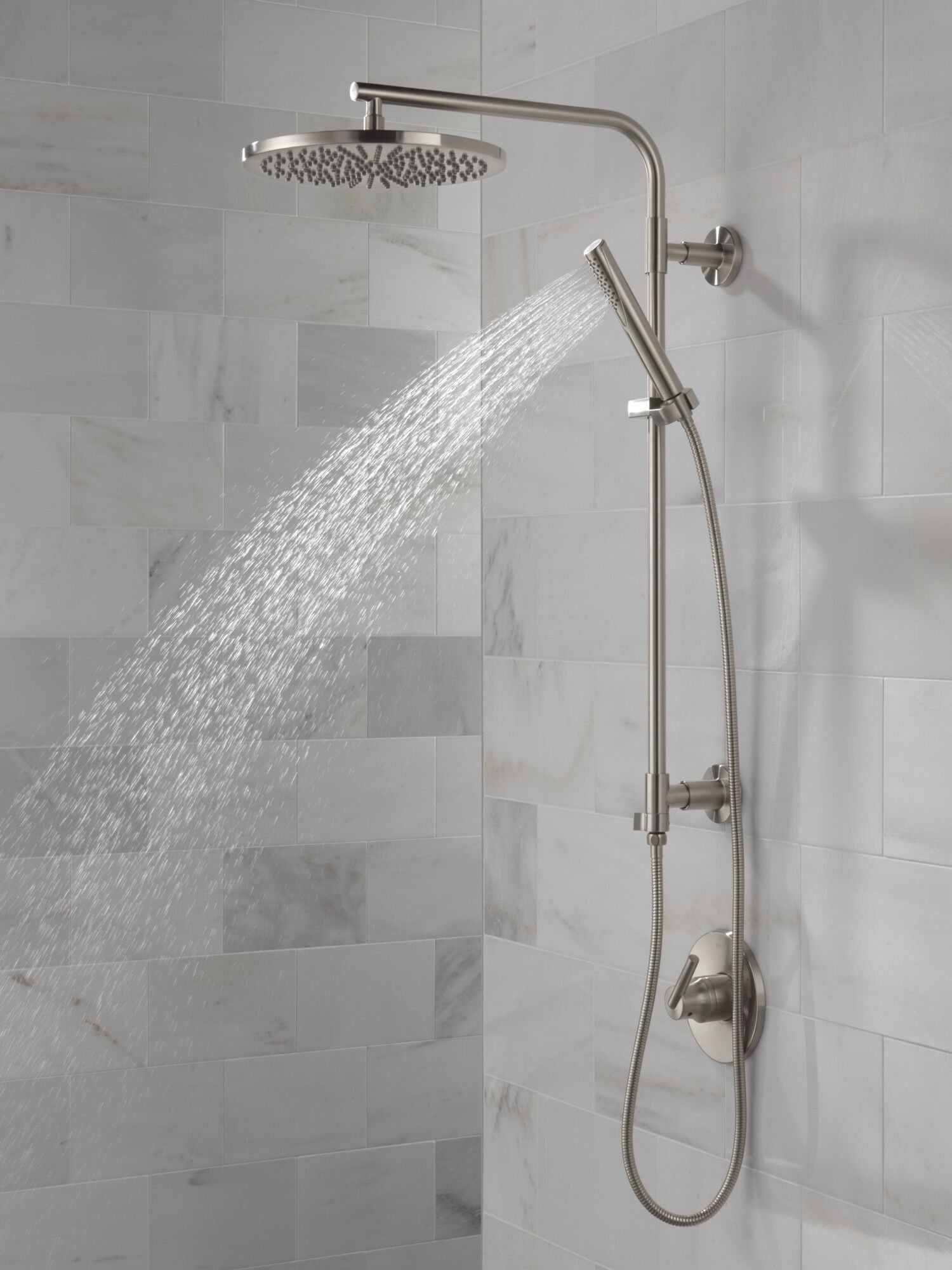 Single-Setting Metal Raincan Shower Head in Lumicoat® Stainless