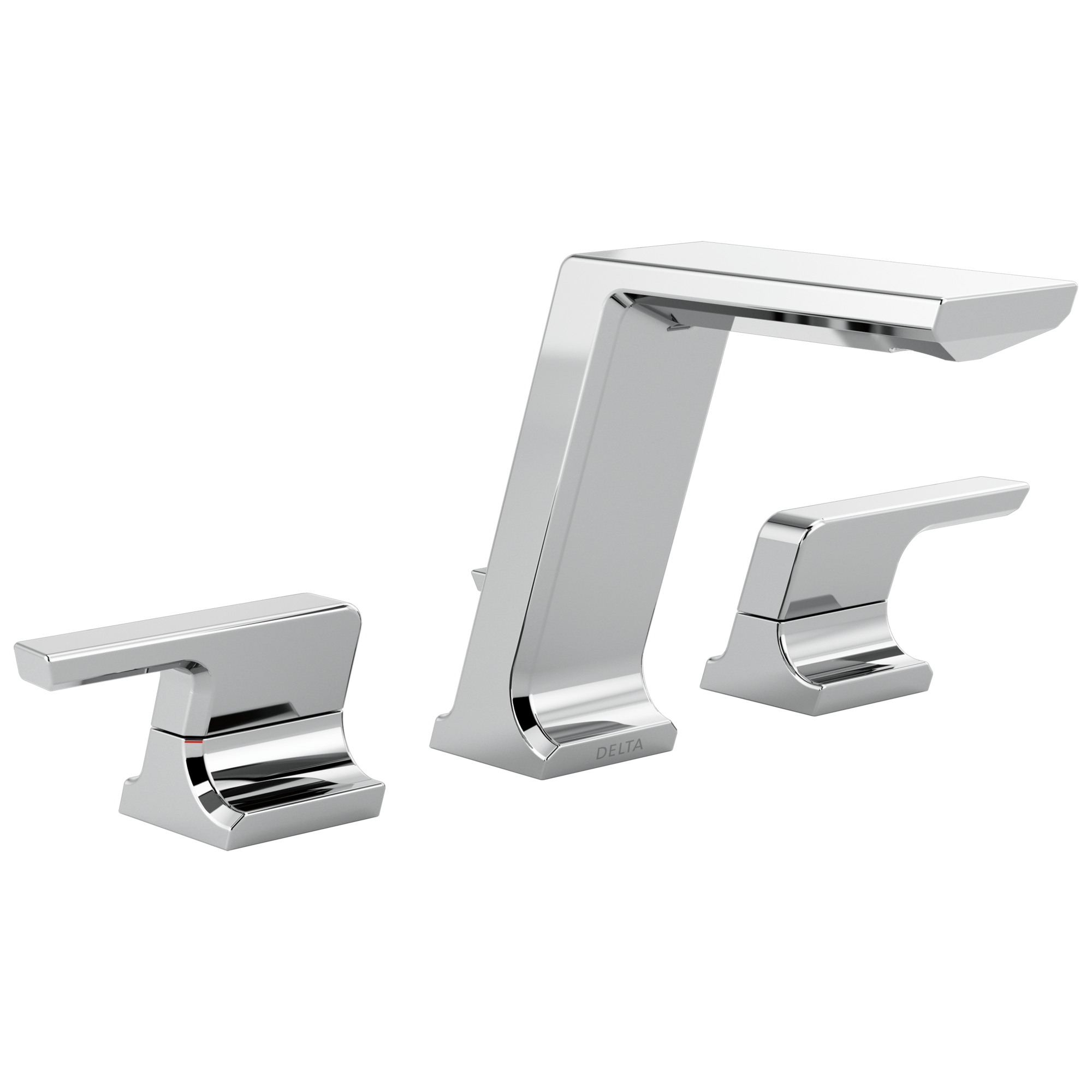 Delta Faucet Pivotale Two Handle Widespread Bathroom Faucet - Lumicoat - Chrome