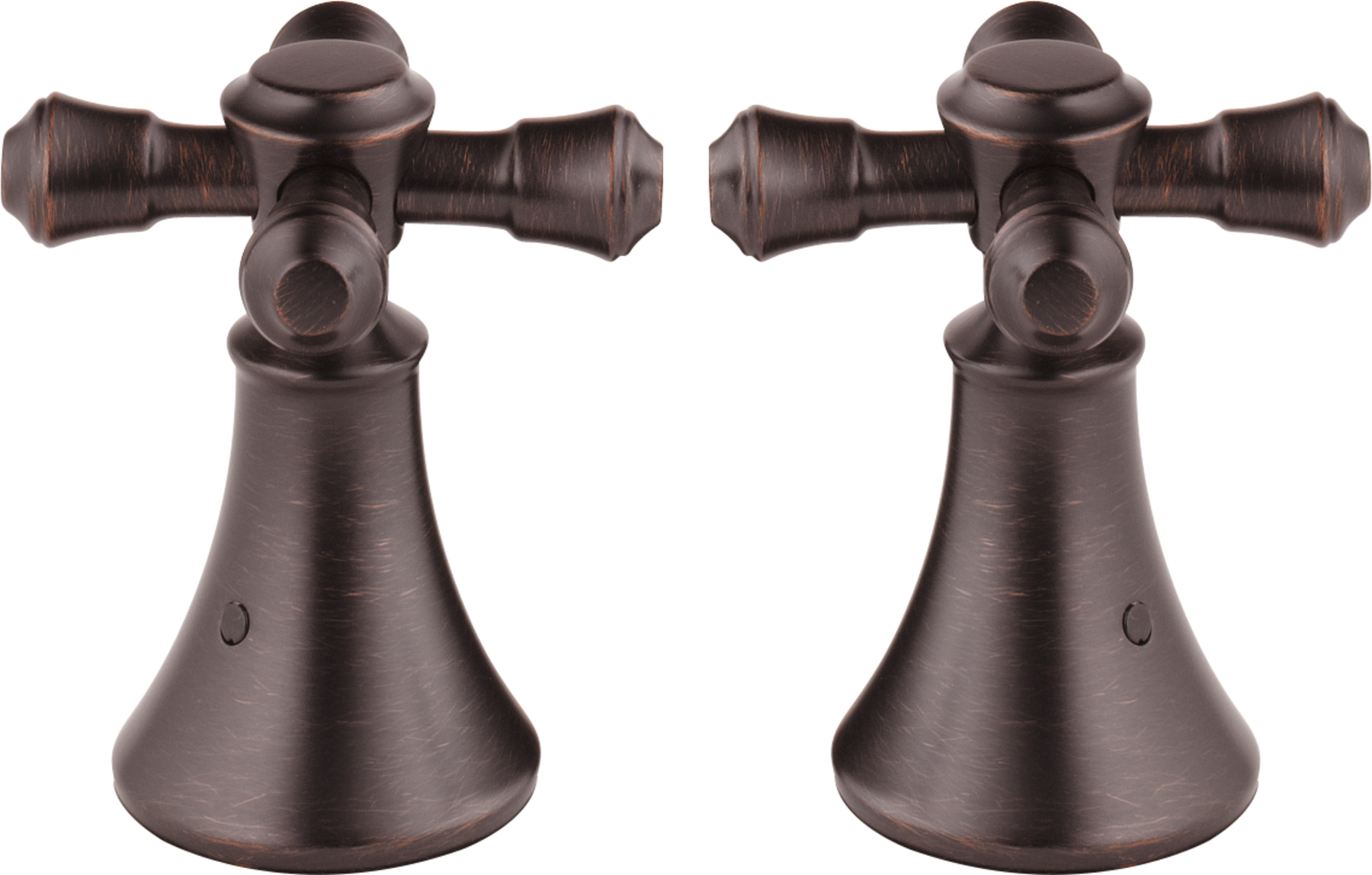 Metal Cross Handle Set - Roman Tub in Venetian Bronze H695RB