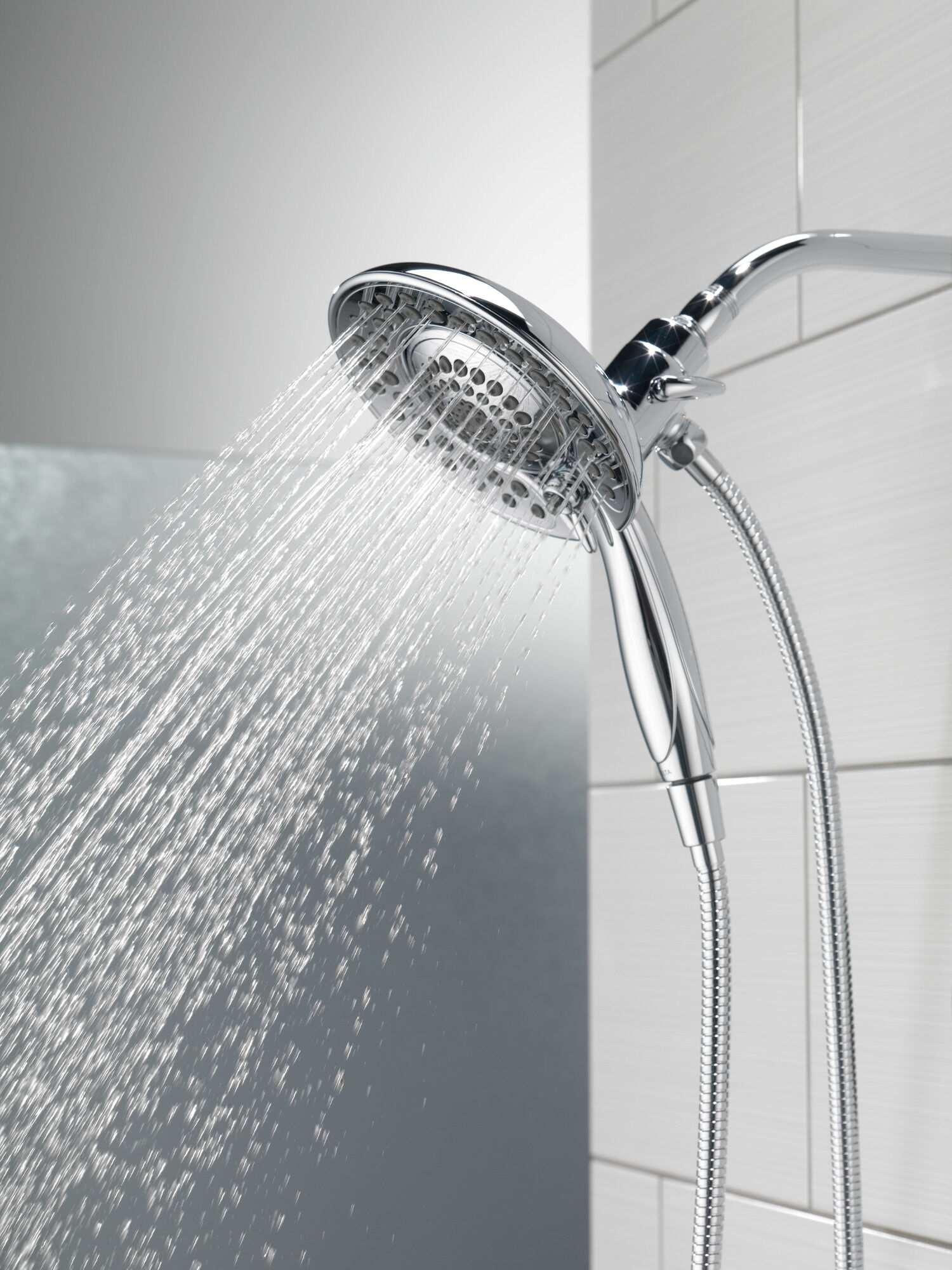 Delta Faucet 4-Spray Touch Clean In2ition 2-in-1 Dual Hand Held Shower Head 