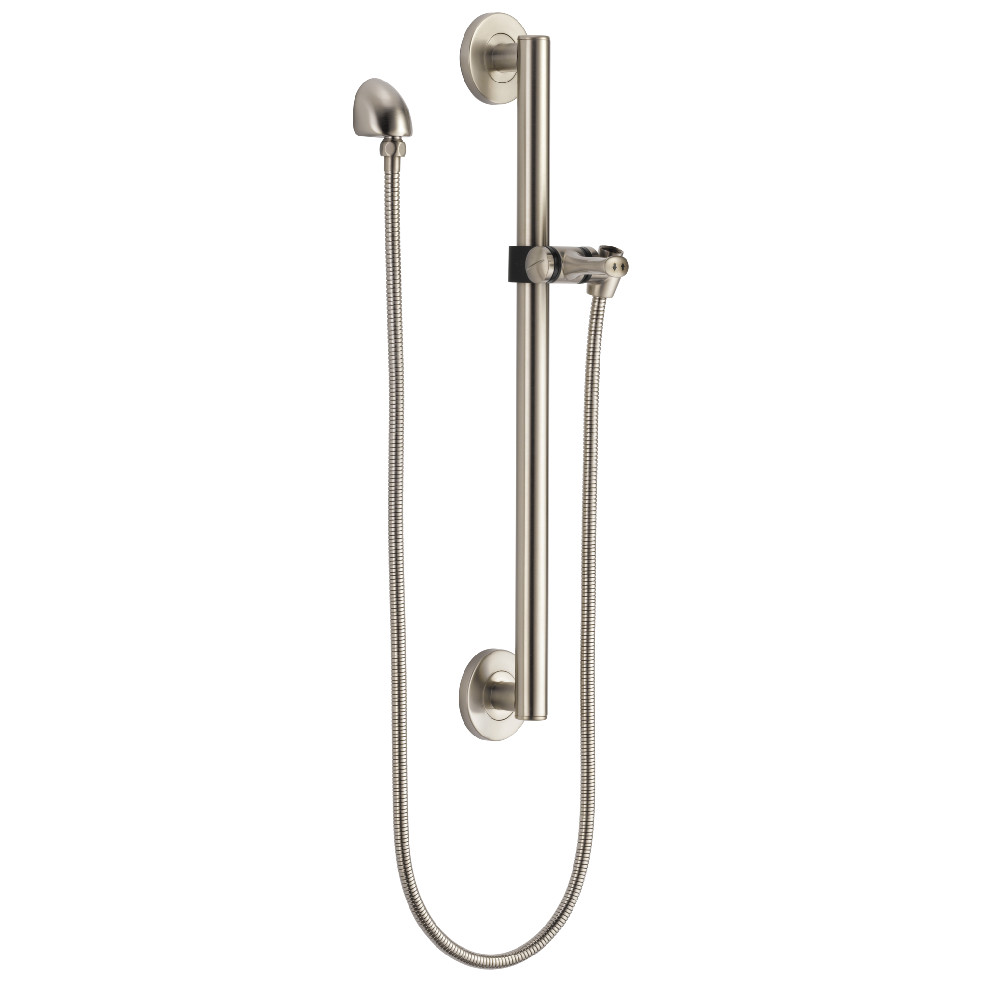 Delta Faucet Universal Showering Components Adjustable Slide Bar / Grab Bar Assembly with Elbow - Stainless