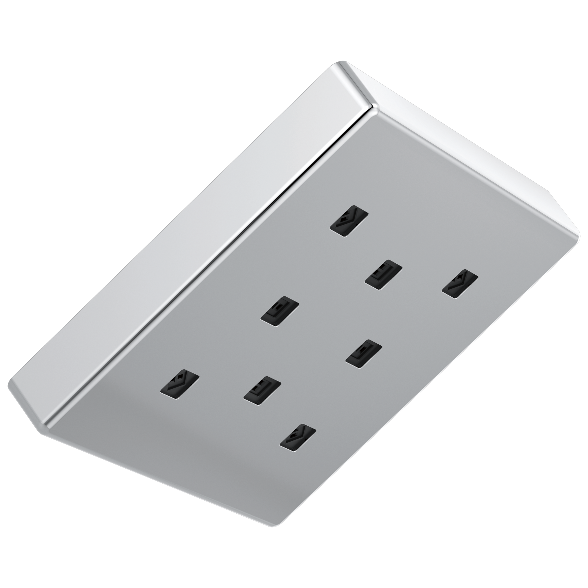 Delta Faucet Universal Showering Components H2OKinetic Single-Setting Metal Raincan Shower Head - Chrome