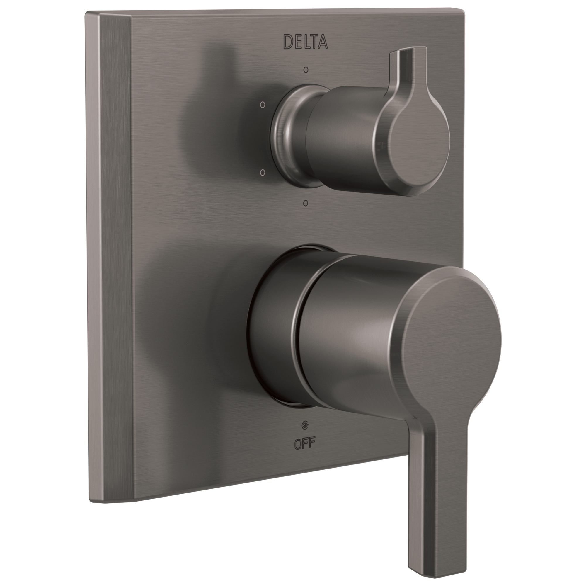 Delta Faucet Pivotale 14 Series Integrated Diverter Trim - 6 Function Diverter - Lumicoat Black -...