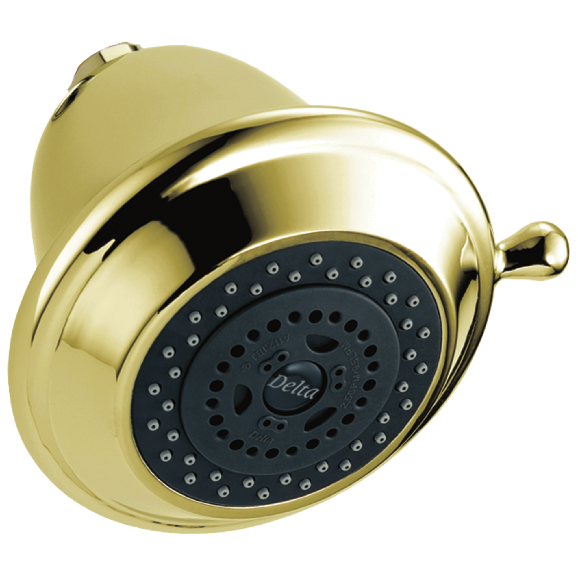 Delta Faucet Universal Showering Components Premium 3-Setting Shower Head - Polished Brass