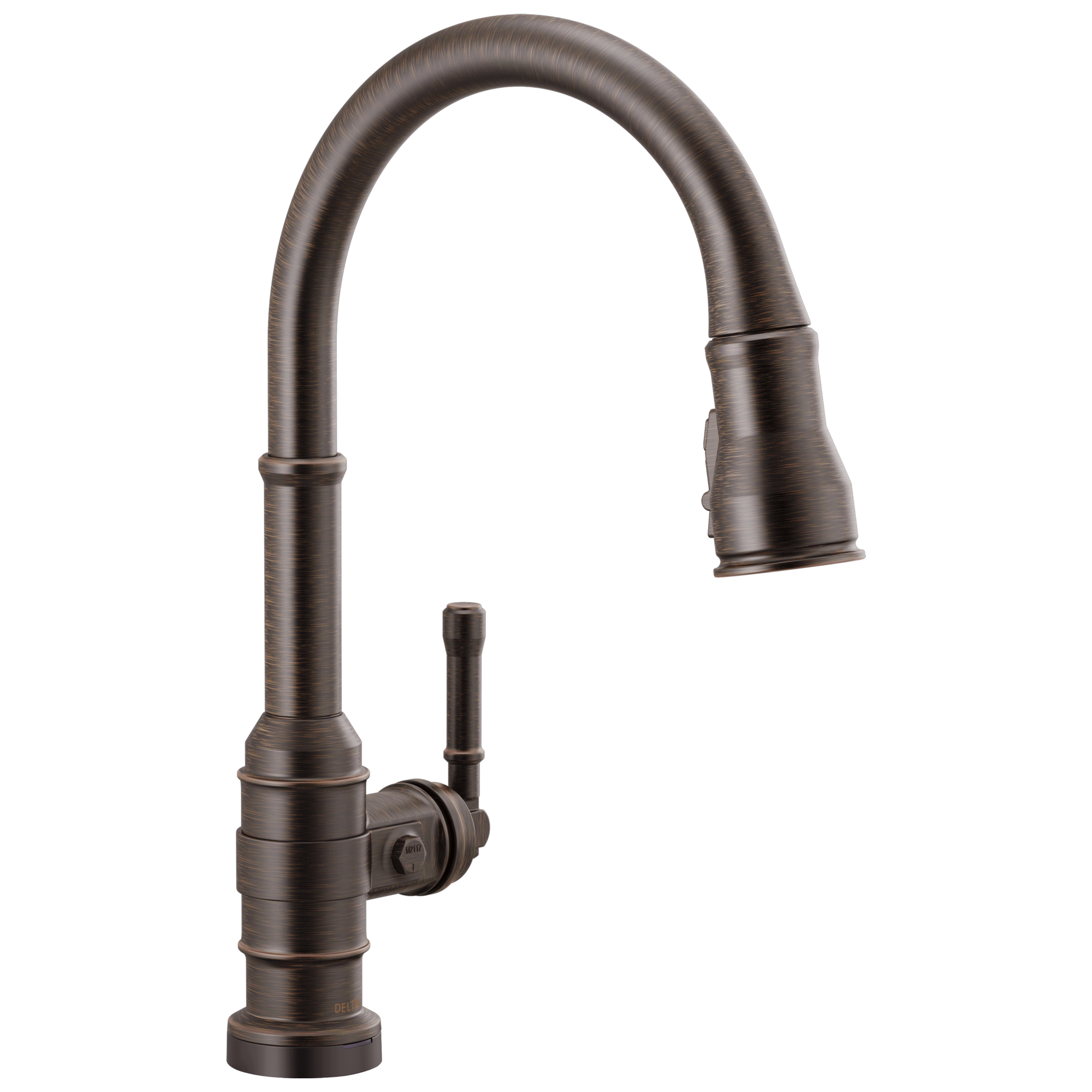 BroderickE Single Handle Pull-Down Kitchen Faucet With Touch2O Technology - Venetian Bronze