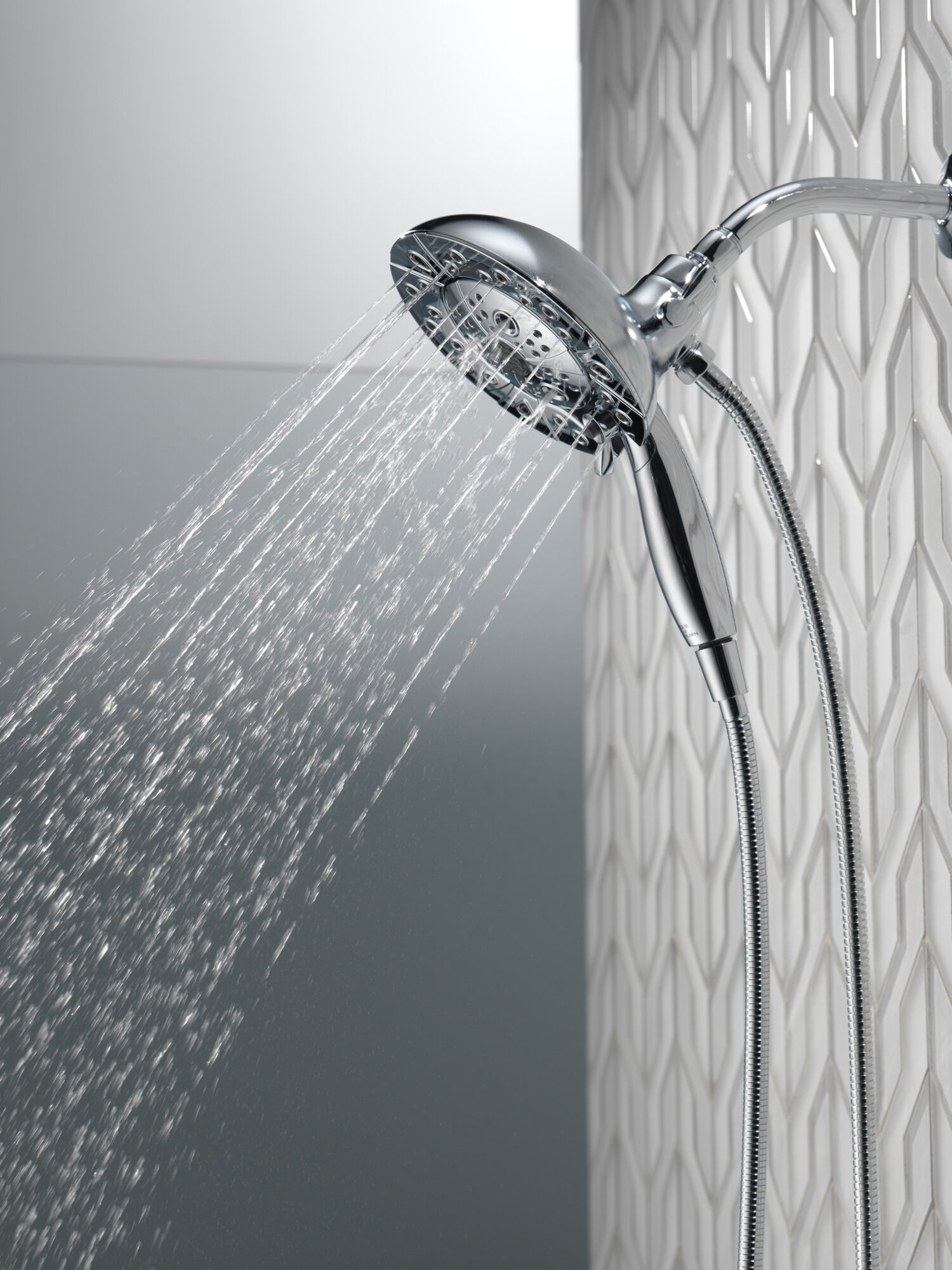Delta 58480-PR-PK In2ition Multi Function Two in One Shower Head with H2Okinetic Technology - Thumbnail 5