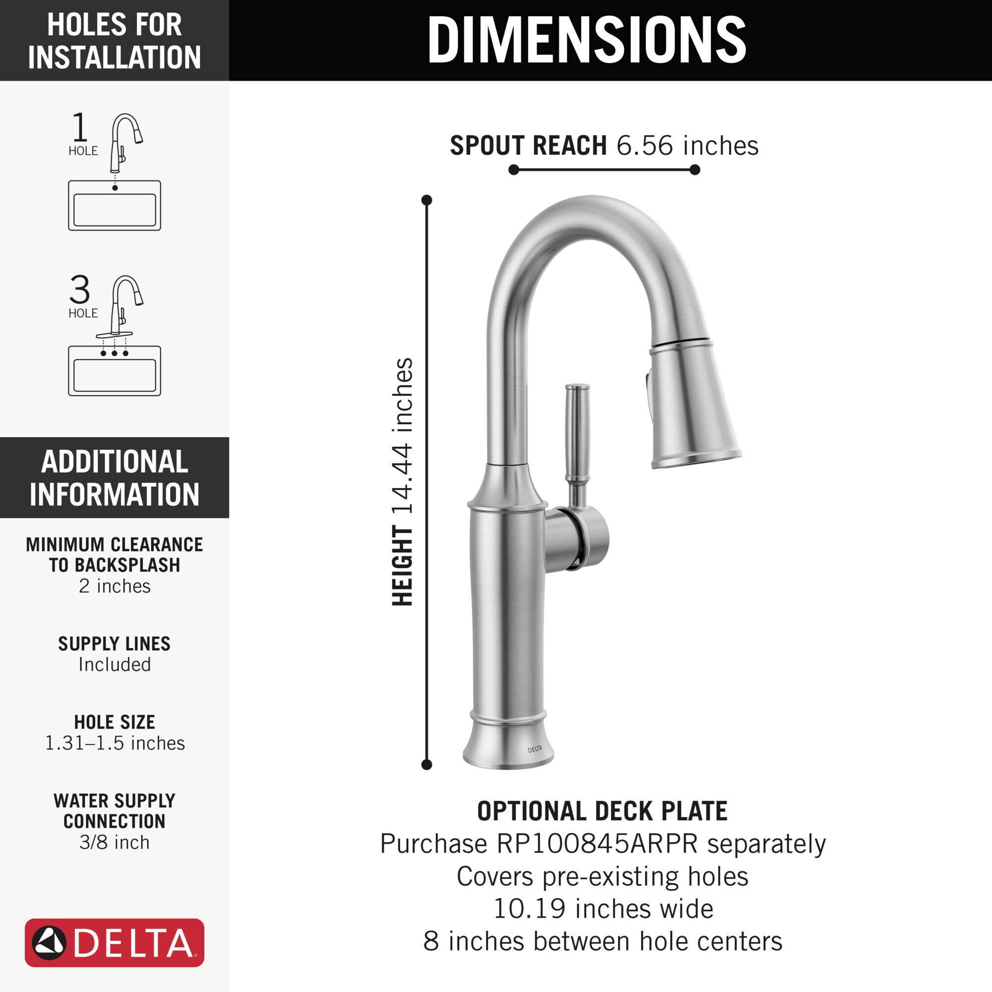 Single Handle Pull-Down Bar / Prep Faucet in Lumicoat® Arctic