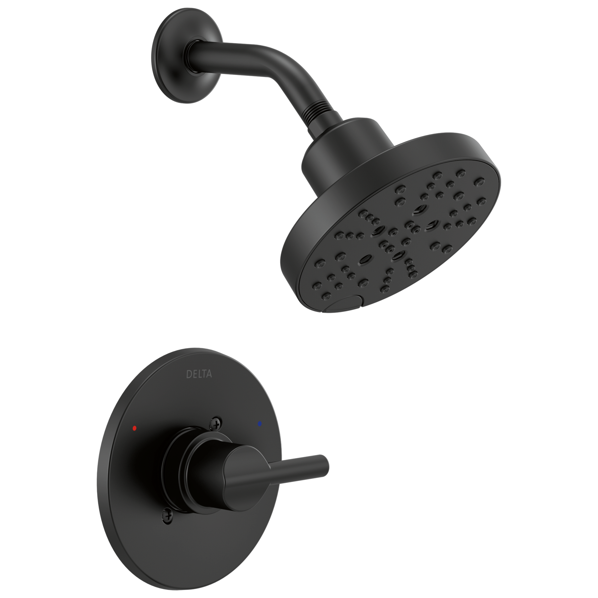Delta Faucet NicoliE Monitor 14 Series H2Okinetic Shower - Matte Black