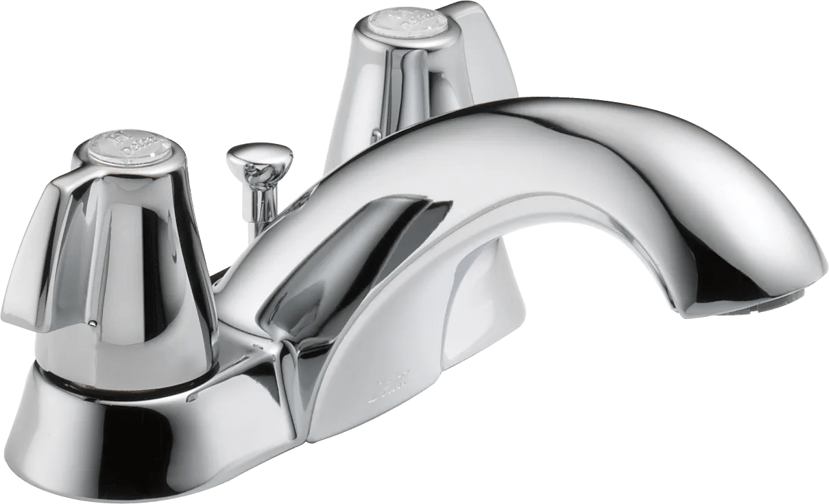 Delta Faucet Classic Two Handle Centerset Bathroom Faucet - Chrome