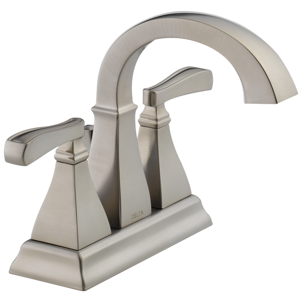Two Handle Centerset Lavatory Faucet in Stainless 25717LFSS Delta Faucet