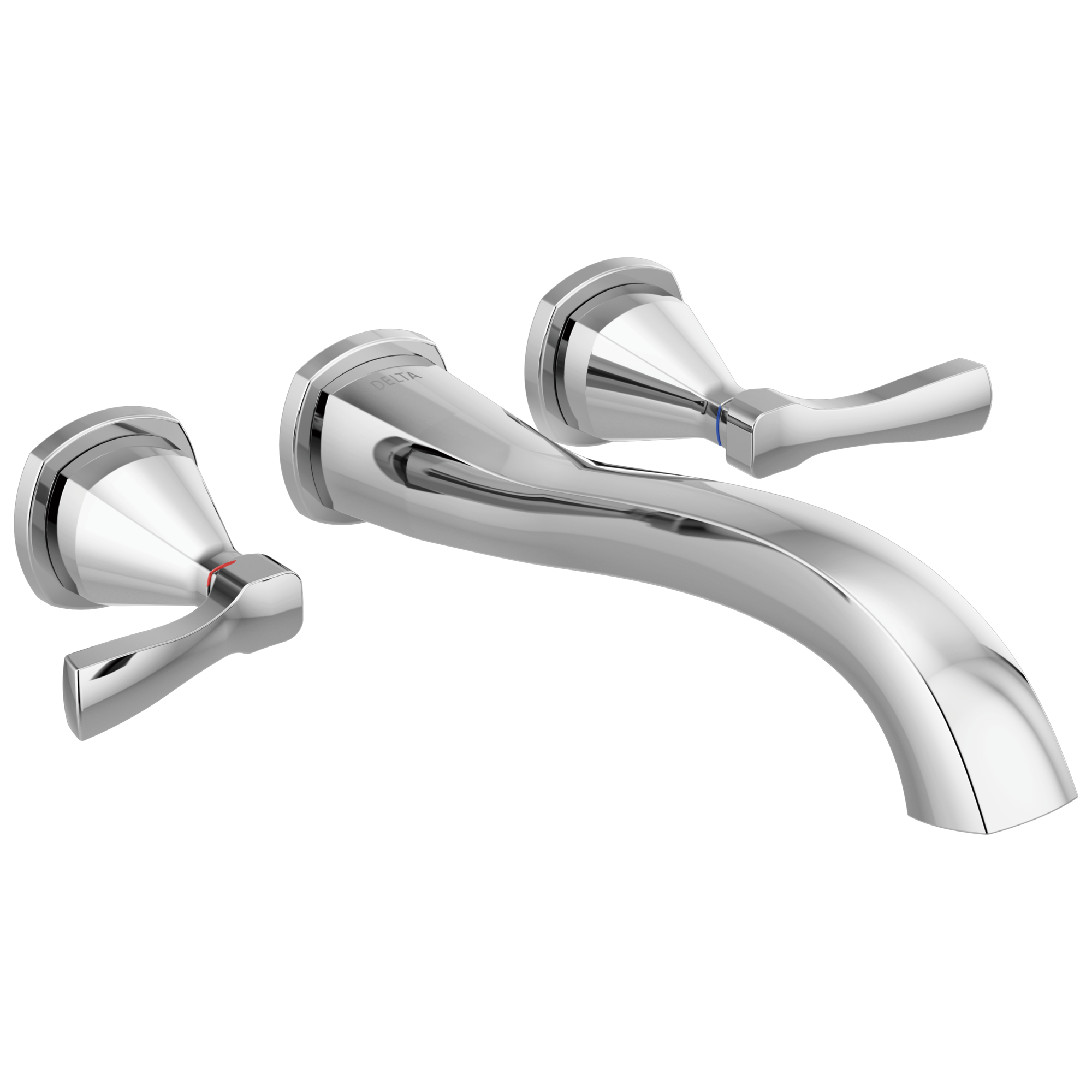 Delta Faucet Stryke Wall Mounted Tub Filler - Lumicoat Chrome