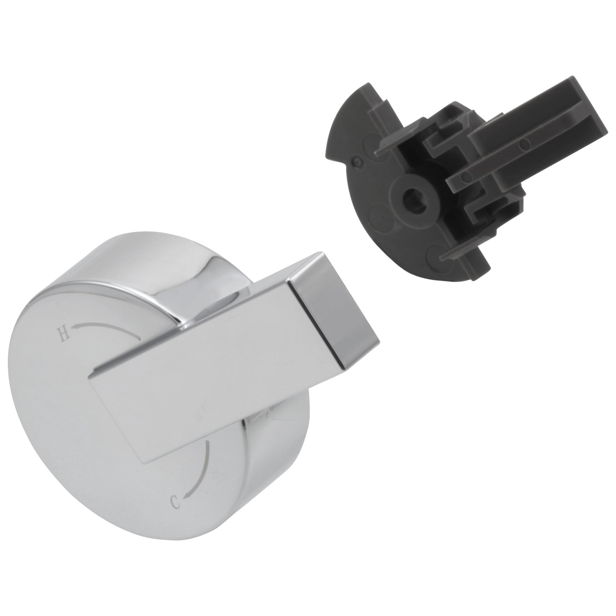 Delta Faucet Vero Temperature Knob & Cover - 17 Series - Chrome