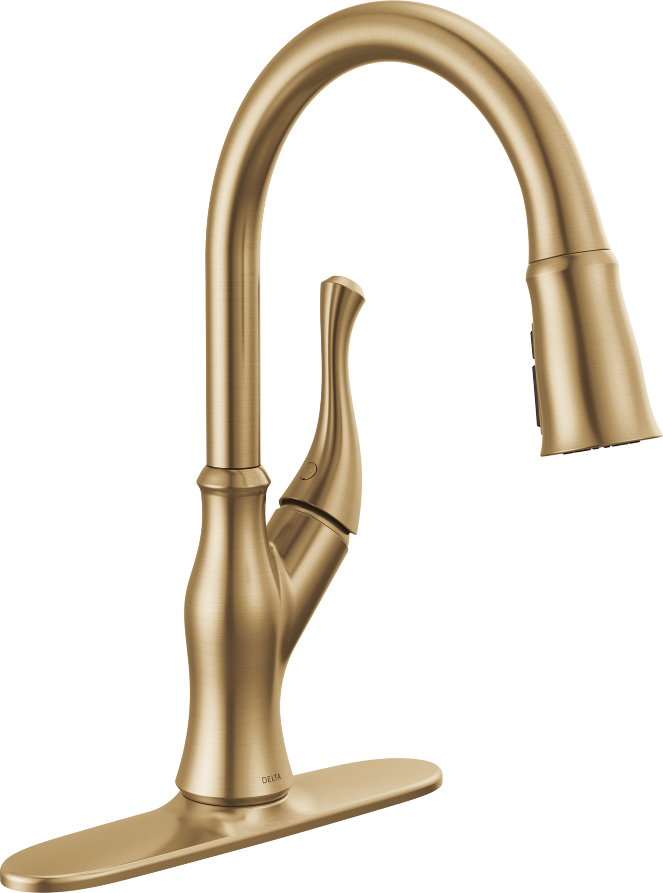 Single-Handle Pull-Down Kitchen Faucet in Champagne Bronze 19888Z