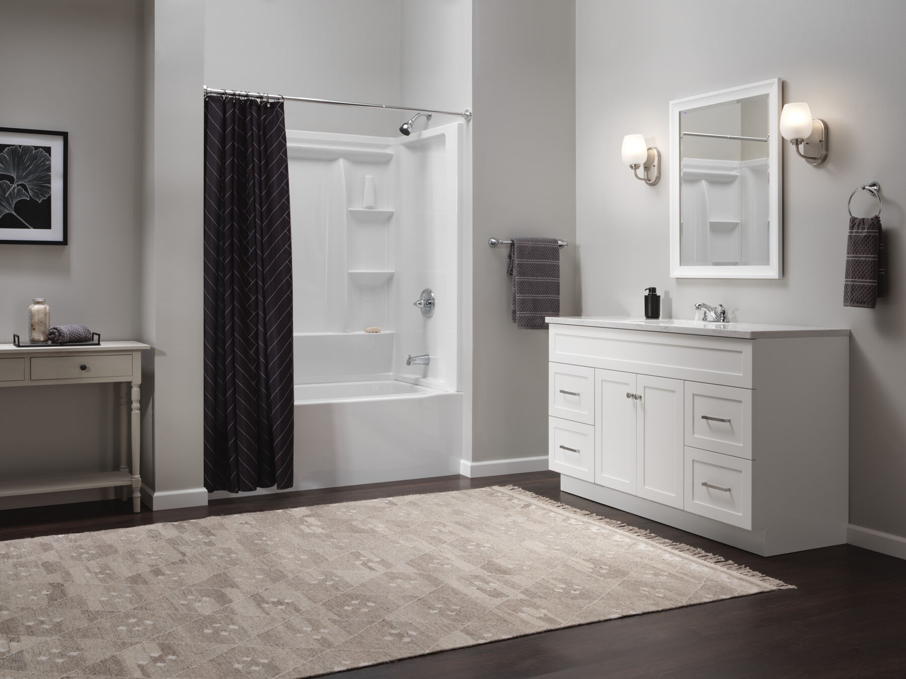 Two Handle Centerset Bathroom Faucet in Chrome — thumbnail 2