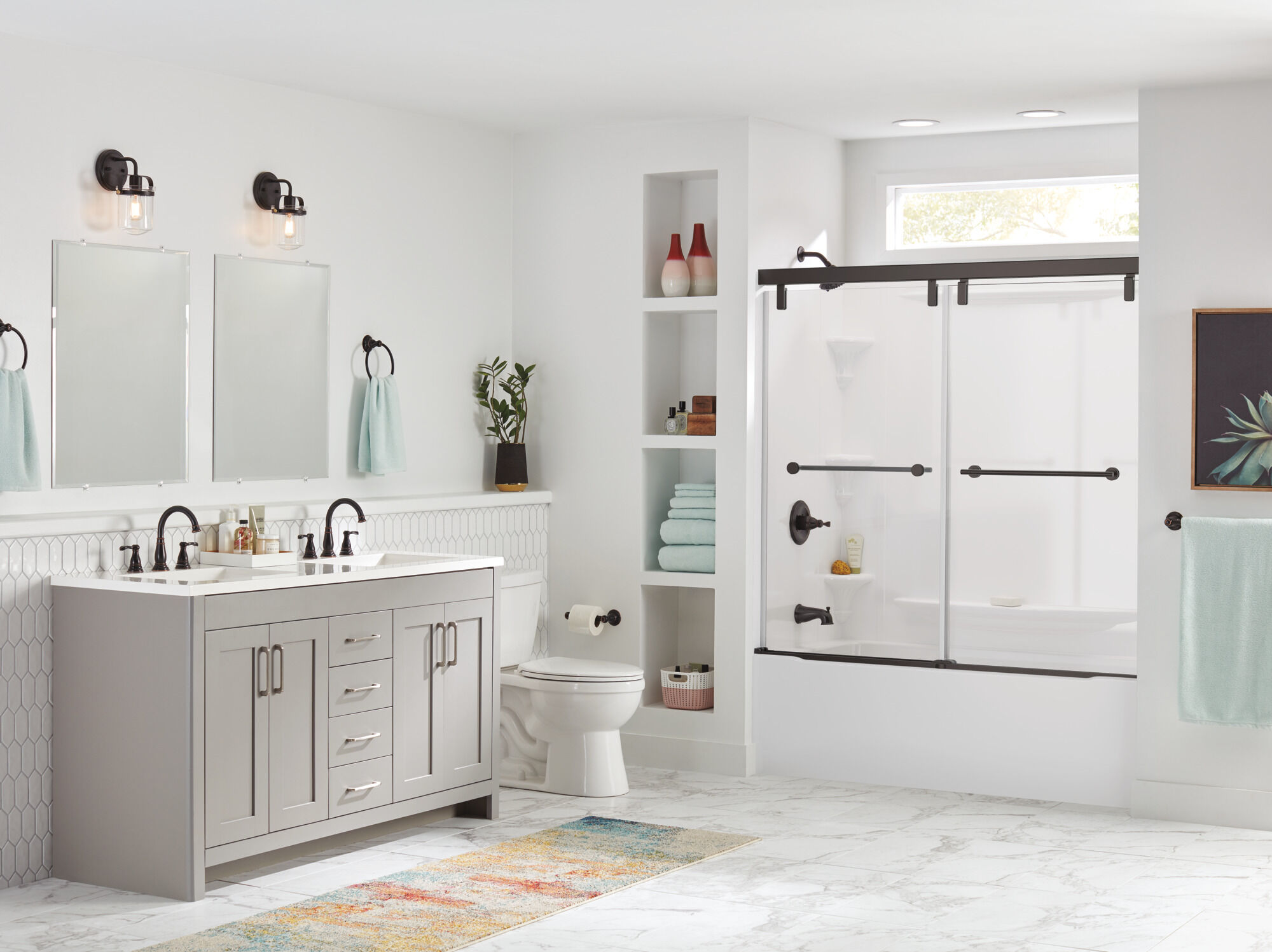 Delta 144984COBA Porter SingleHandle Tub & Shower Faucet Oil Rubbed