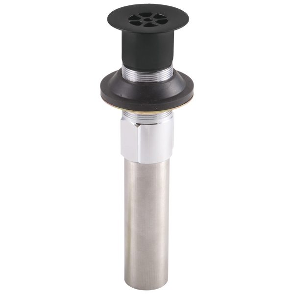 Grid Strainer - Less Overflow - Bathroom in Matte Black RP47648BL