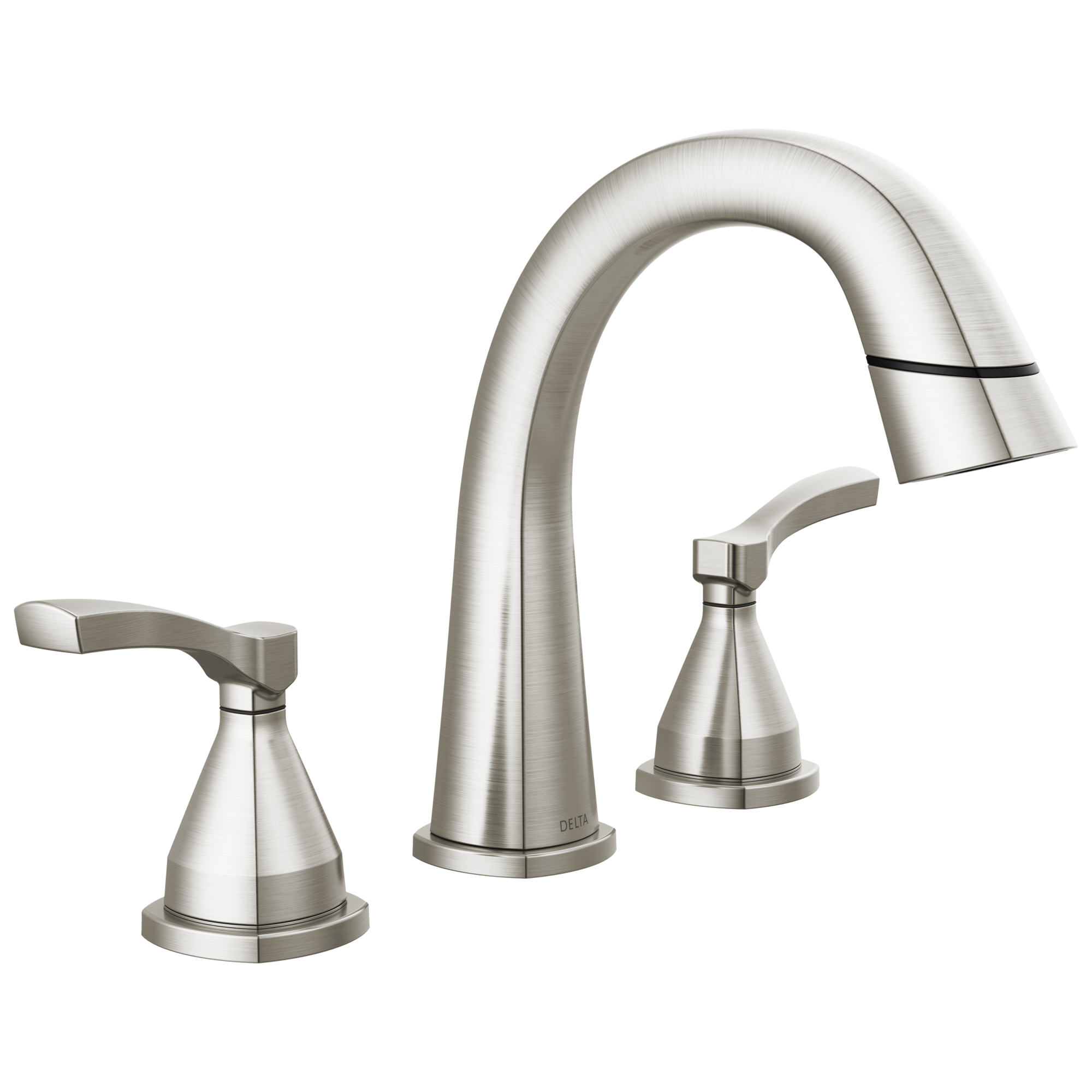 Delta Faucet Stryke Two Handle Widespread Pull Down Bathroom Faucet - Lumicoat - Stainless