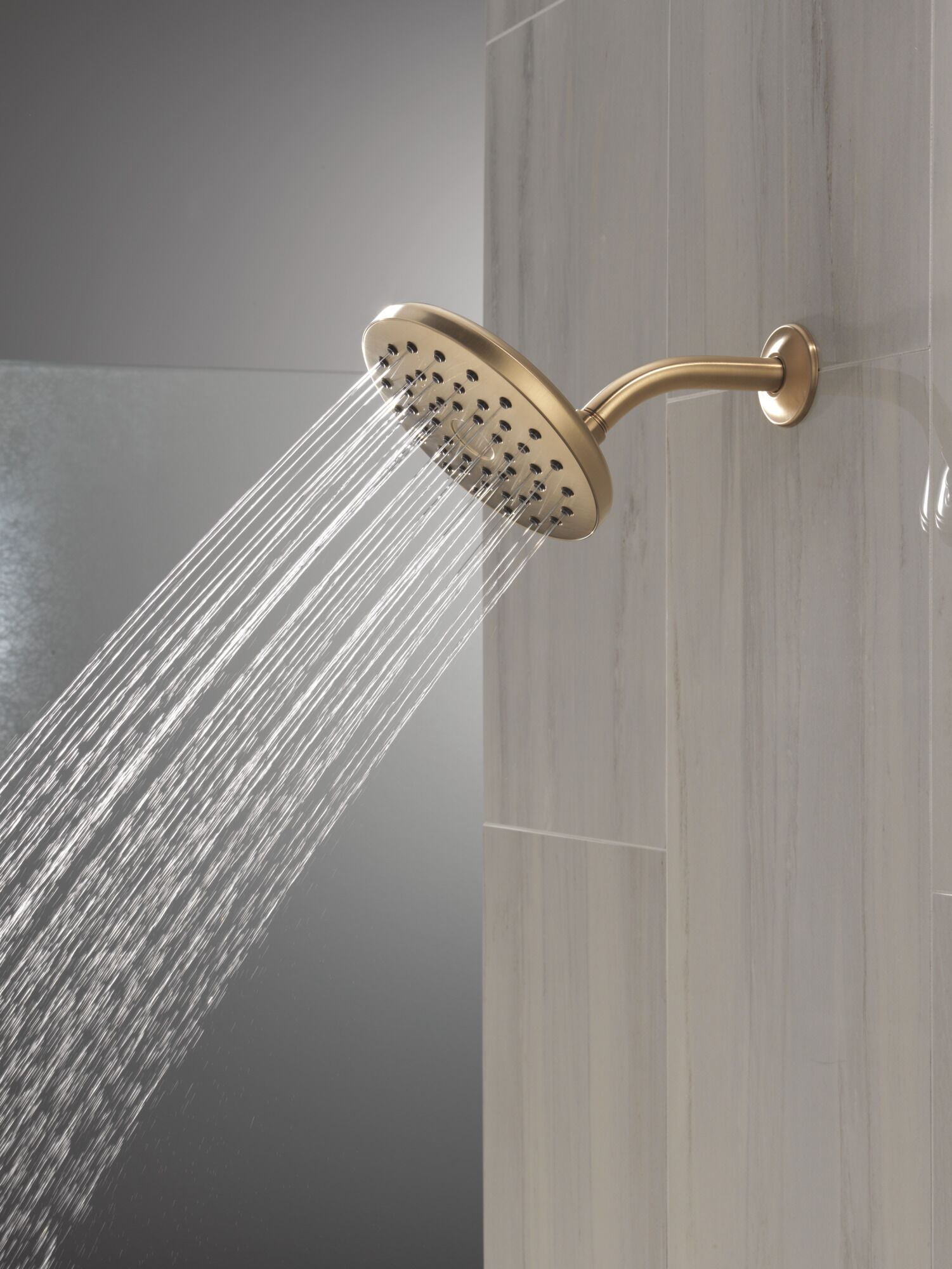 PivotPro™ Raincan Shower Head in Lumicoat® Champagne Bronze 52101