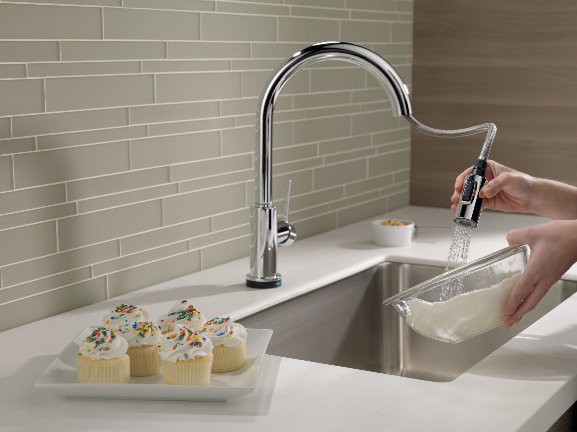 VoiceIQ® Single-Handle Pull-Down Kitchen Faucet with Touch2O
