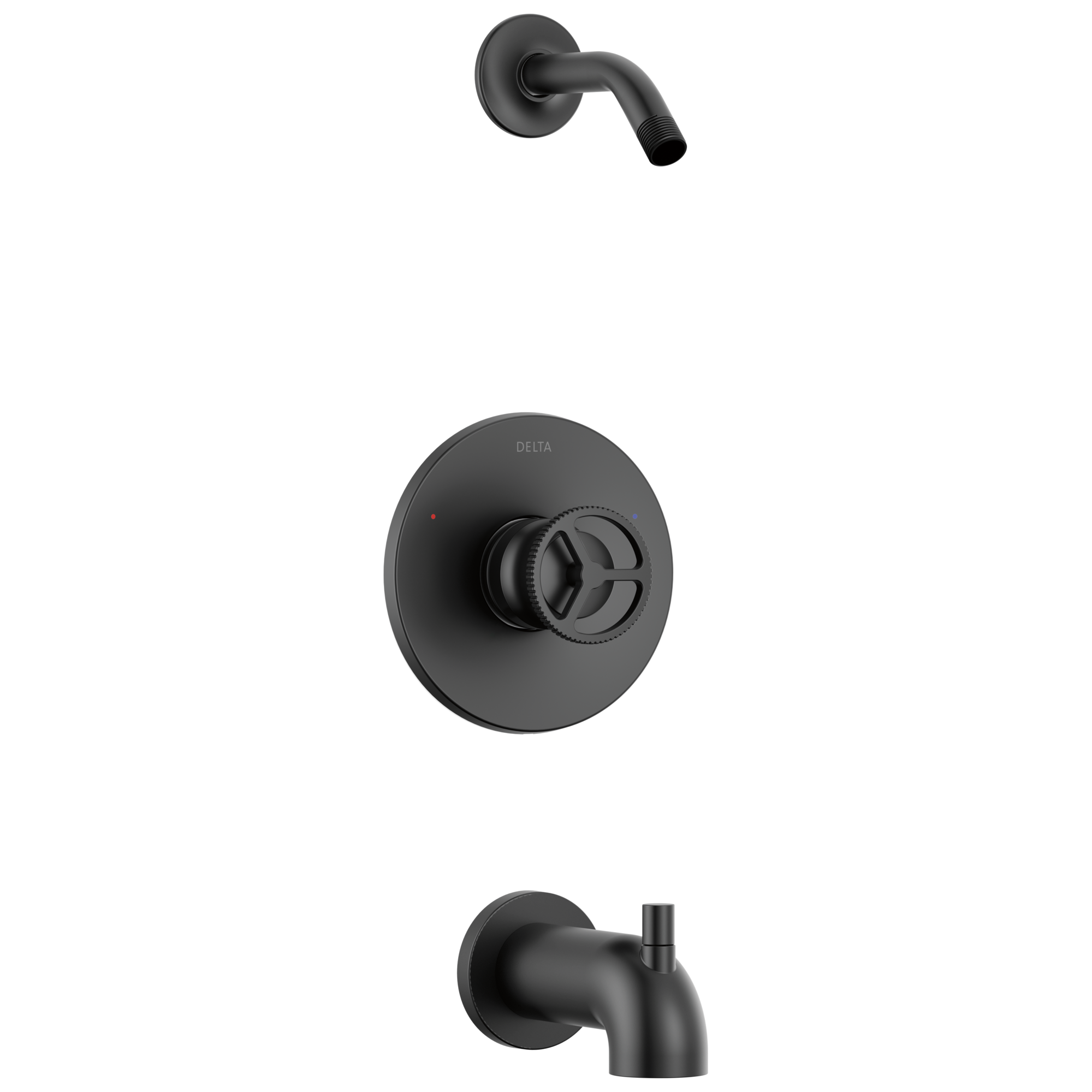 Delta Faucet Trinsic Tub Shower Trim Less Shower Head - Matte Black