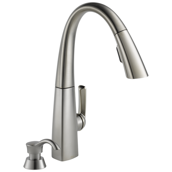 Single Handle Pull-Down Kitchen Faucet in Spotshield Stainless