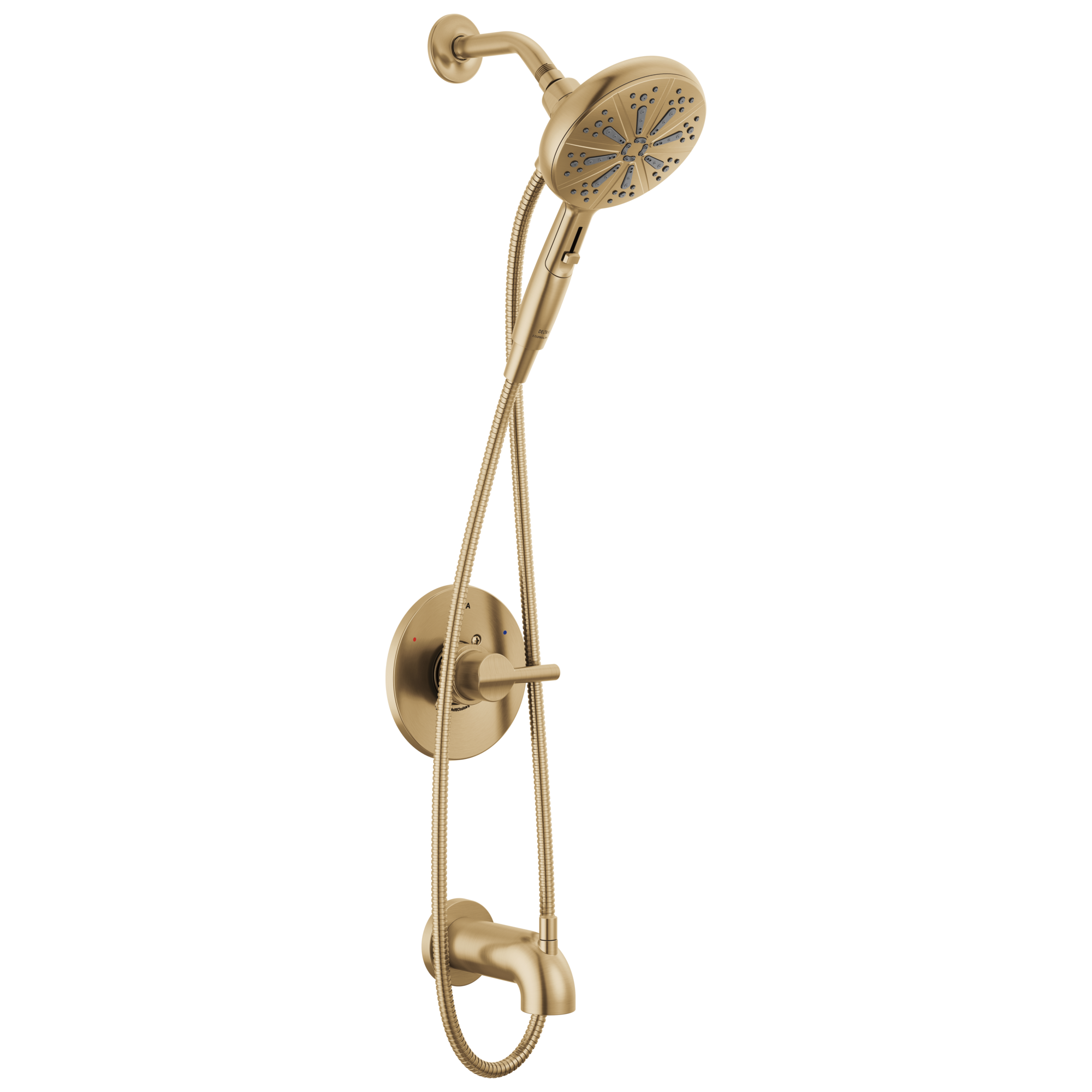 Delta Faucet Nicoli™ Tub and Shower Faucet - Monitor 14 Series - SureDock Hand Shower - 1.75 GPM in Champagne Bronze
