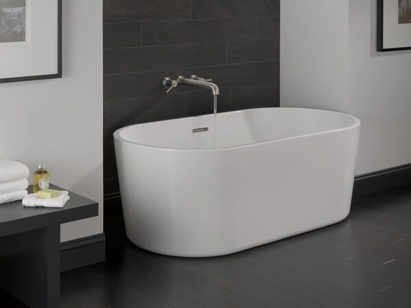 60 in. x 30 in. Freestanding Tub with Center Drain, image 3