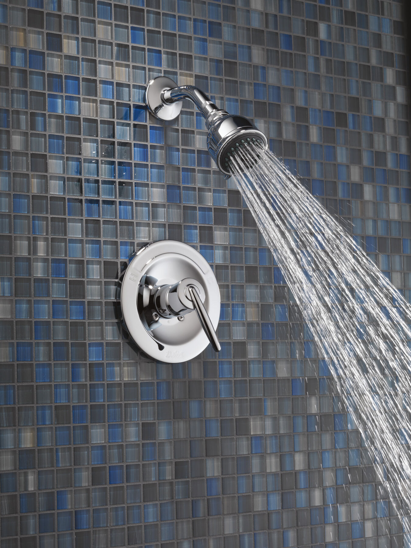 In-Wall Tub and Shower - Stick Handle; with 3-Setting Shower Head Ceramic  Valve System in Chrome 25275-LA