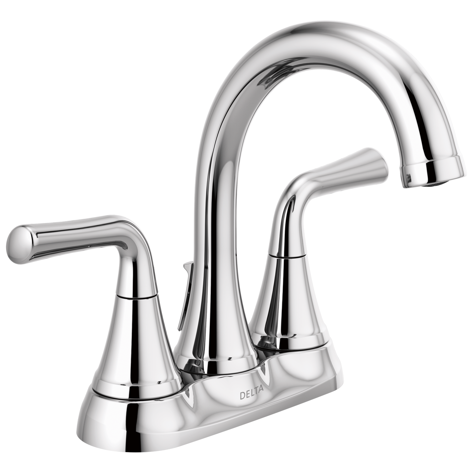 Peerless Two Handle Centerset Bathroom Faucet – Chrome, WaterSense, Includes Pop-Up Drain