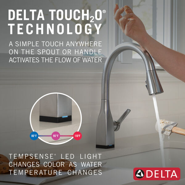 Touch2O PullDown Kitchen Faucet 1L (Recertified) in Arctic Stainless