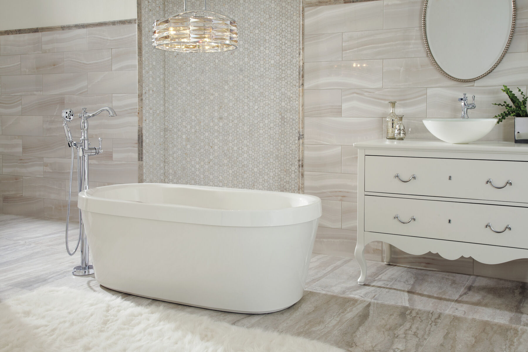 Single Handle Channel Vessel Bathroom Faucet, image 3