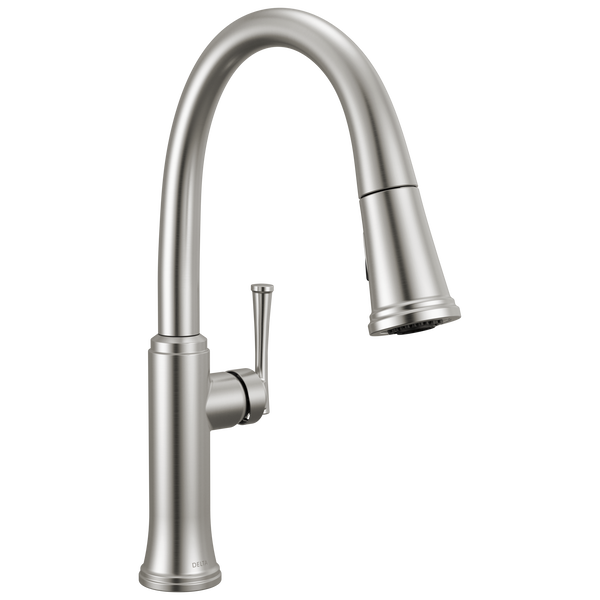 Single Handle Pull-Down Kitchen Faucet in Stainless 19842-SS-DST