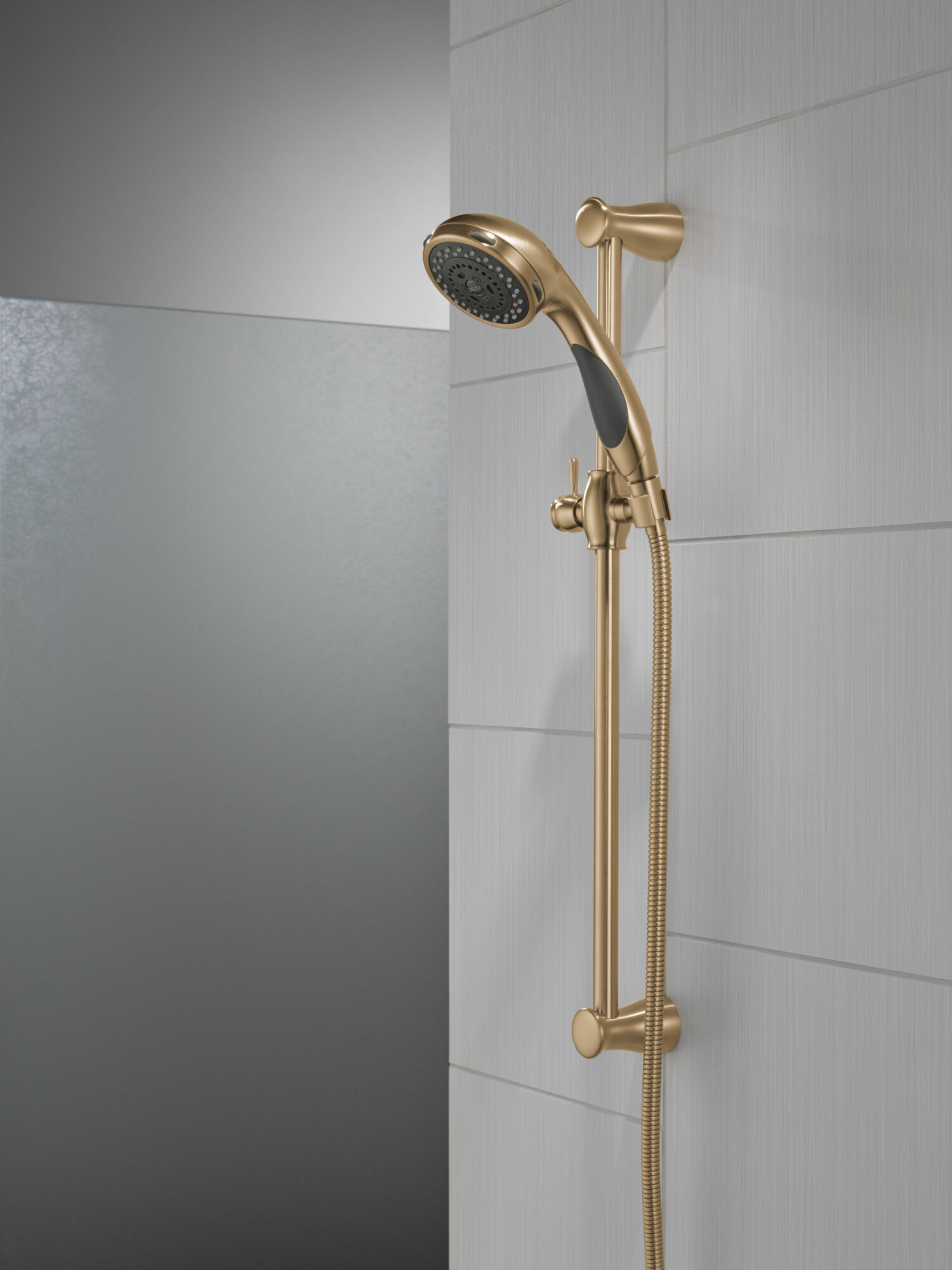 Premium 3-Setting Slide Bar Hand Shower in Champagne Bronze 57014