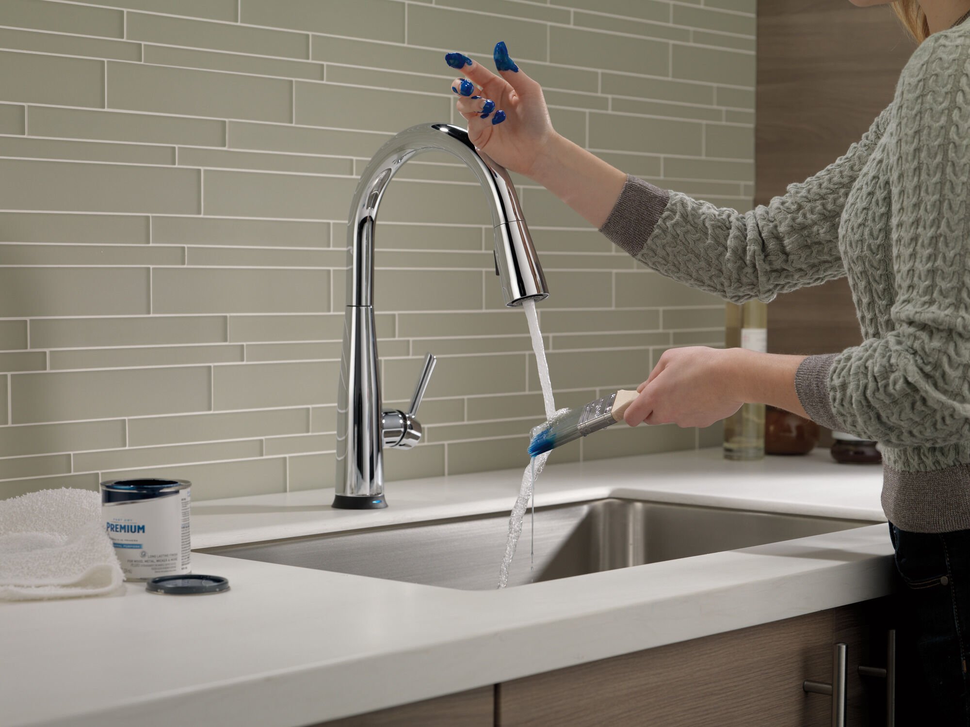 VoiceIQ® Single Handle Pull-Down Faucet with Touch2O® Technology