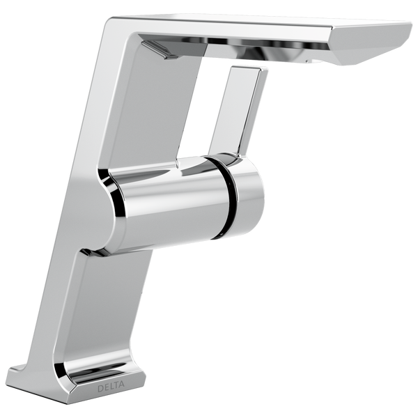 Single Handle MidHeight Vessel Bathroom Faucet in Lumicoat® Chrome 699PRDST Delta Faucet
