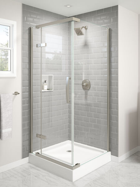 36 X Frameless Shower Enclosure In, Seamless Bathtub Enclosures