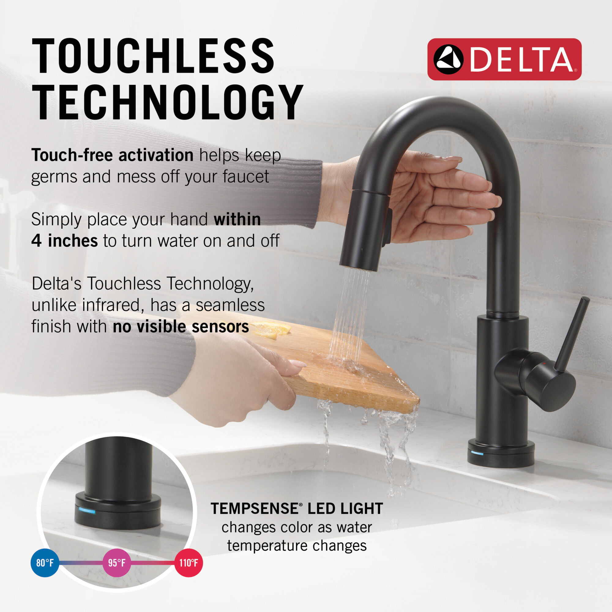 Touch2O® Bar / Prep Faucet with Touchless Technology in Matte
