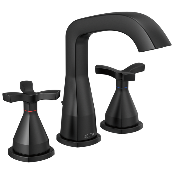 Widespread Faucet in Matte Black 357766-BLMPU-DST | Delta Faucet