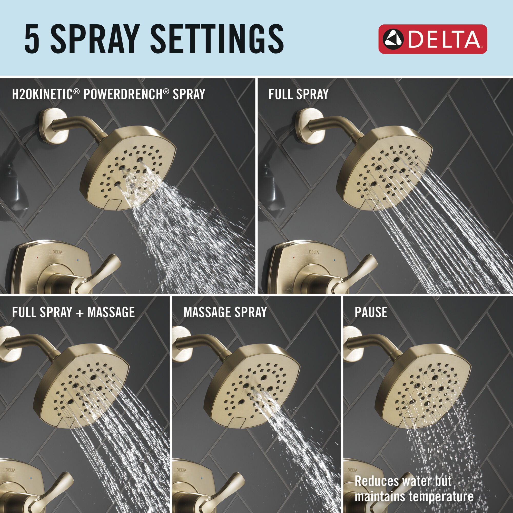 14 Series Tub and Shower in Lumicoat® Champagne Bronze T14476-CZ