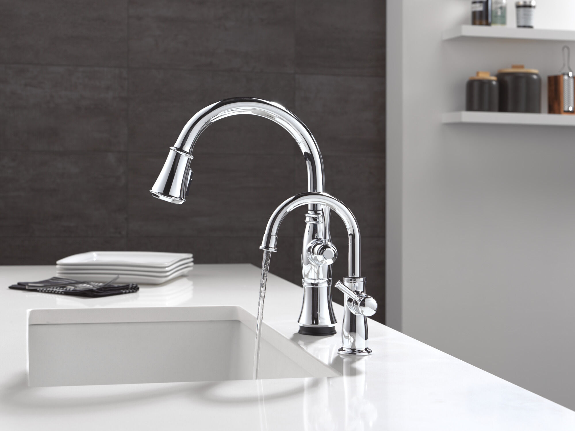 Touch2O® Technology Kitchen Faucet with Touchless Technology in