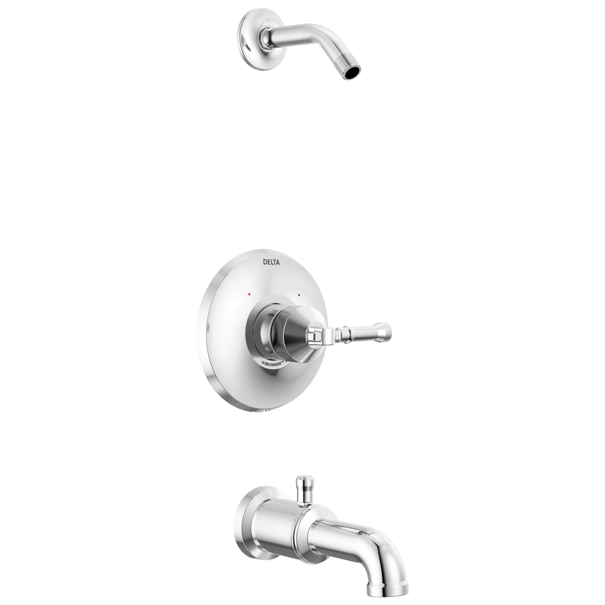 BroderickE 14 Series Tub Shower Trim - Less Head - Lumicoat Chrome