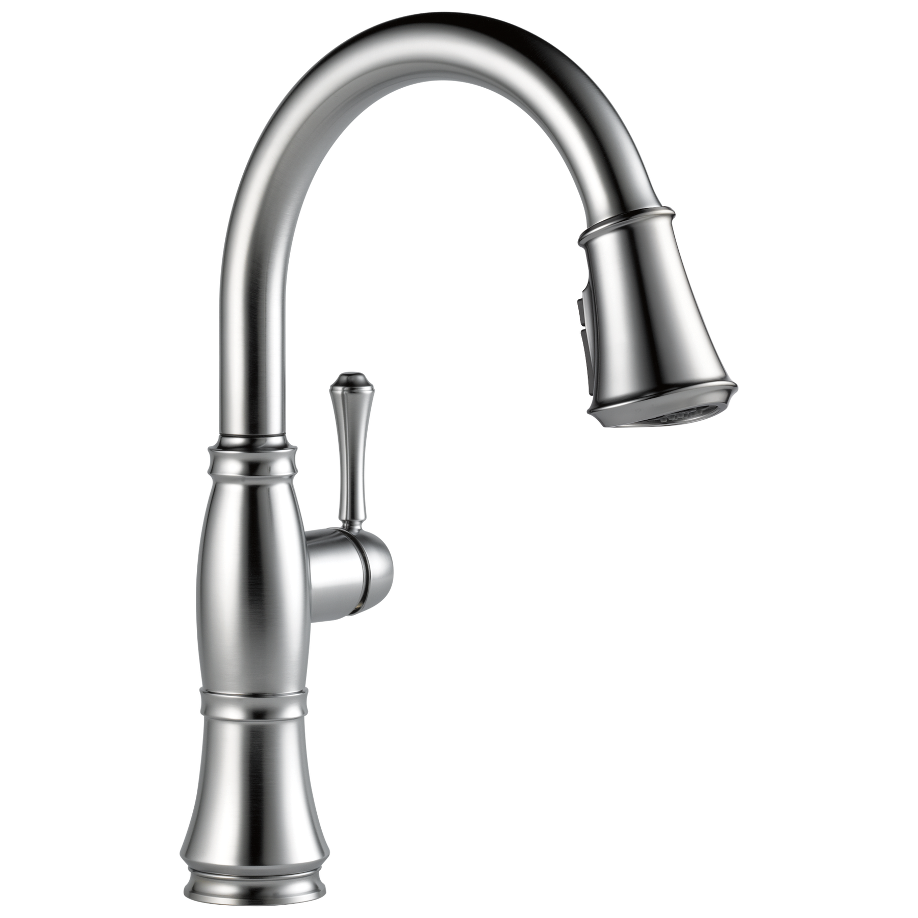 Single Handle Pull-Down Kitchen Faucet in Lumicoat® Arctic
