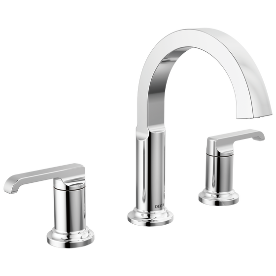 Delta Grifo De Baño Tetra Cromado De 3 Agujeros, Grifo
