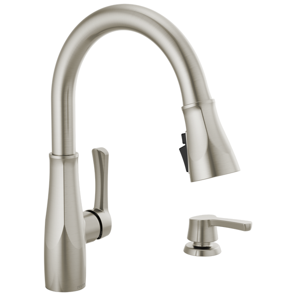 Single Handle Kitchen Faucet (Recertified) in Spotshield Stainless