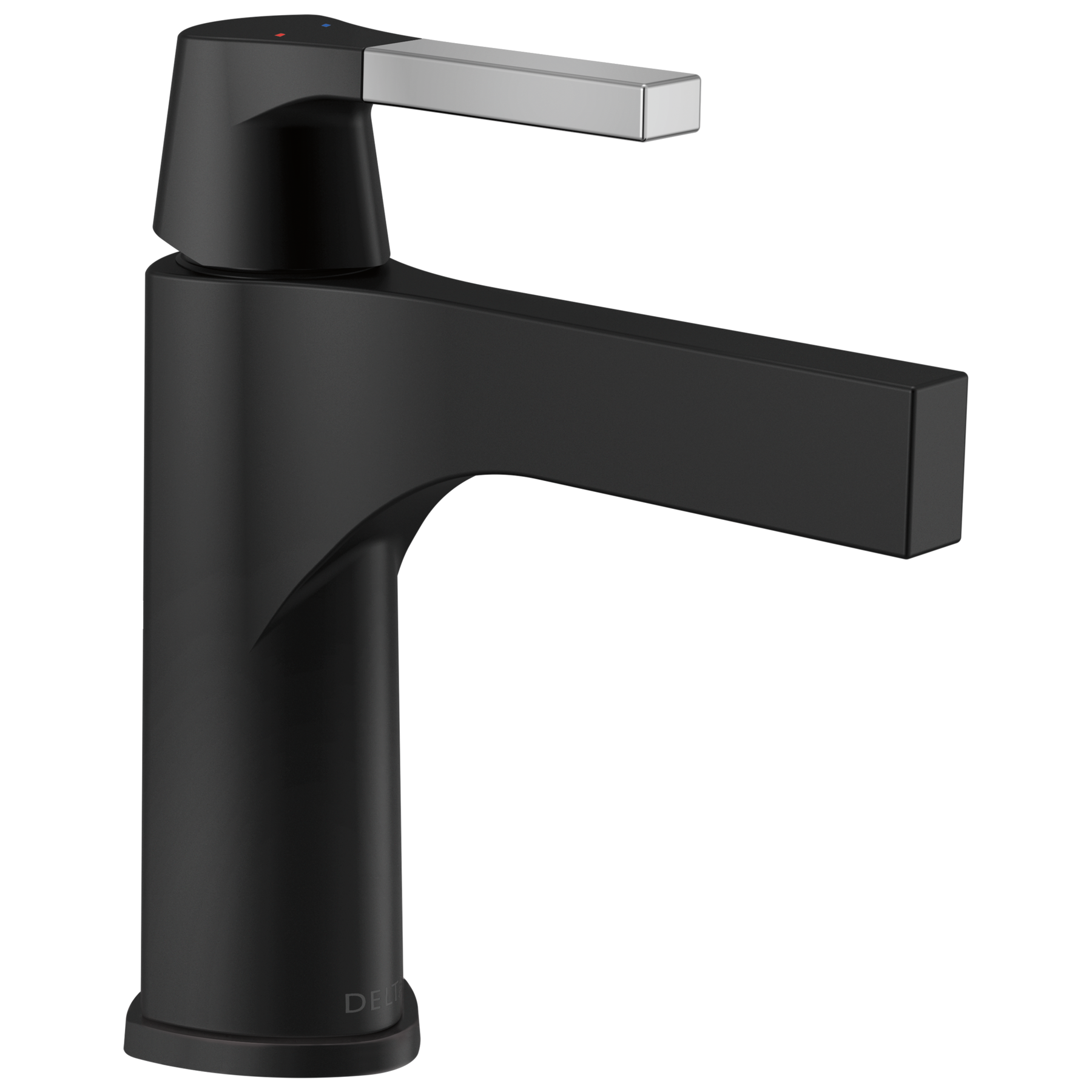 Single Handle Bathroom Faucet in Chrome / Matte Black 574-CSMPU