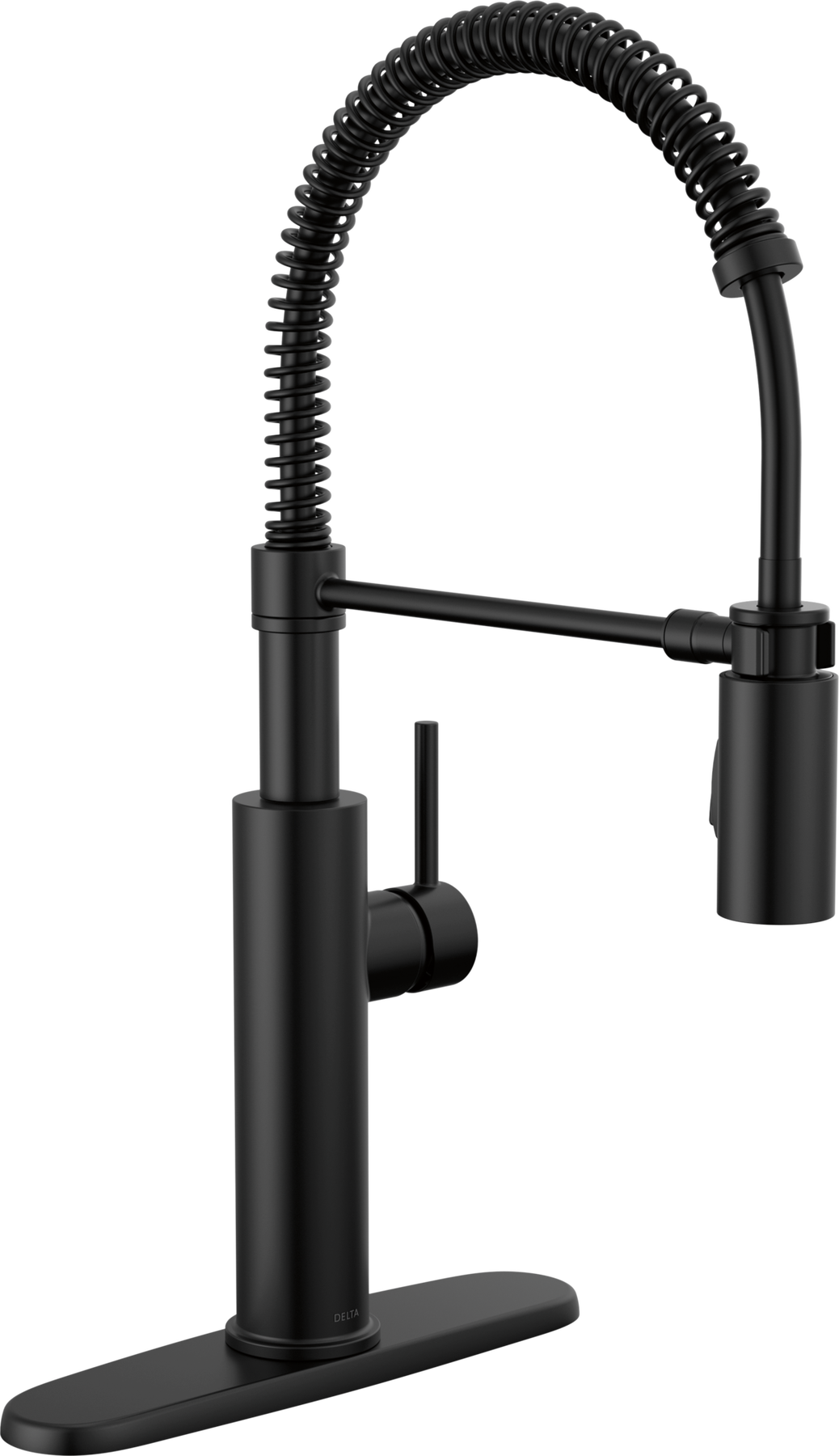 BRUNT フラットピット FP503 ブラック BLACK Single-Handle Pull-Down Spring Kitchen Faucet in Matte Black 18803